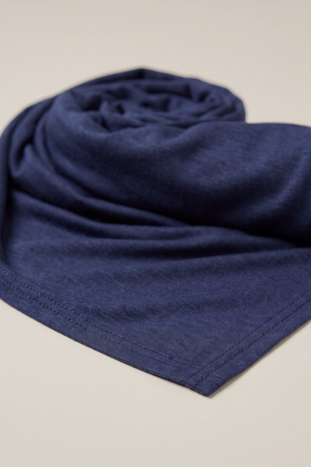 Dark navy cotton jersey hijab, 190 x 80cm, from the Al Emira Silora range
