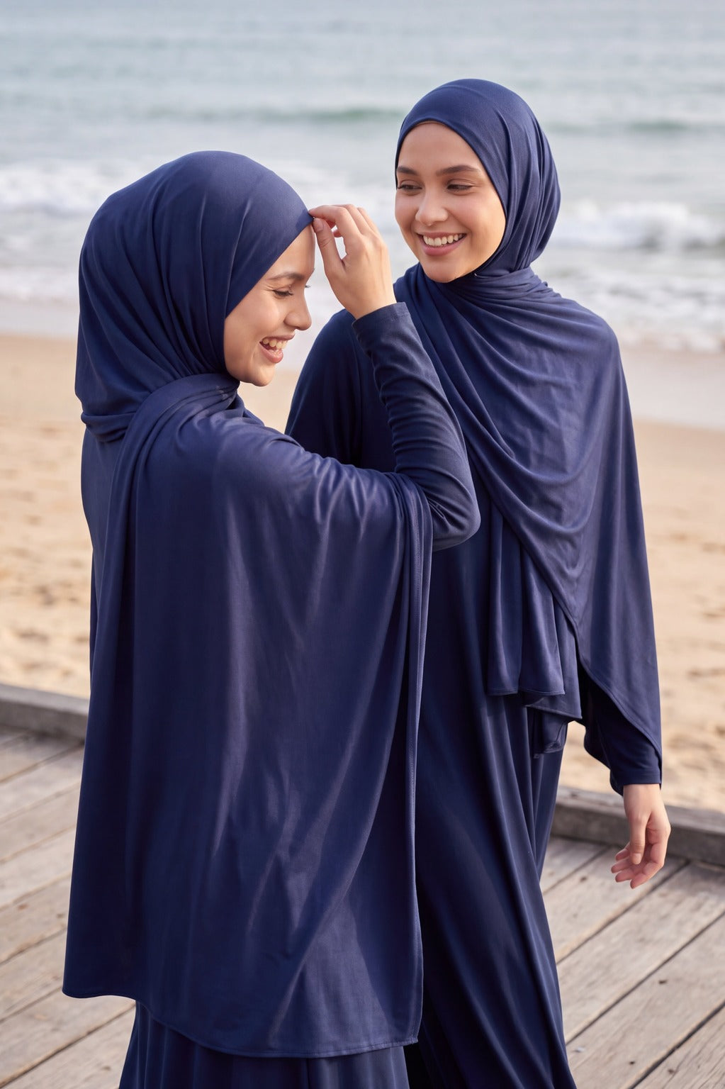Al Emira Navy plain hijab for everyday wear