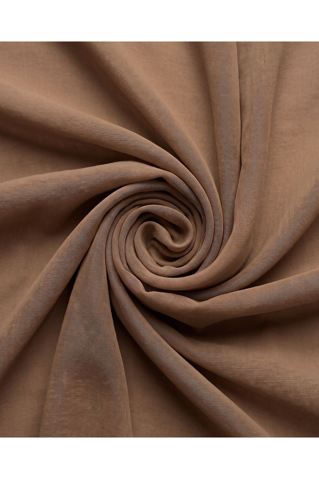 Coffee brown stretch modal hijab, 185 x 70cm, from the Al Emira Single Stitch range