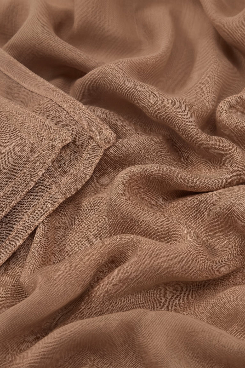 Light beige 100% modal hijab, 180 x 70cm, from the Al Emira Double Stitch range