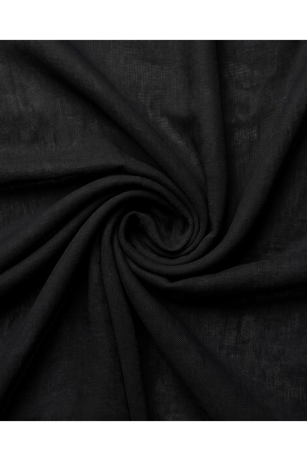 Black stretch modal hijab, 185 x 70cm, from the Al Emira Single Stitch range
