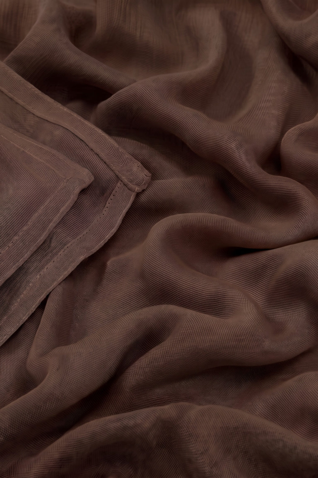 Dark brown 100% modal hijab, 180 x 70cm, from the Al Emira Double Stitch range