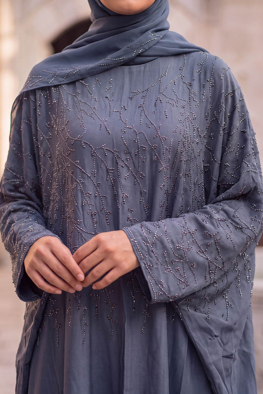 Willow abaya in Slate, view 2