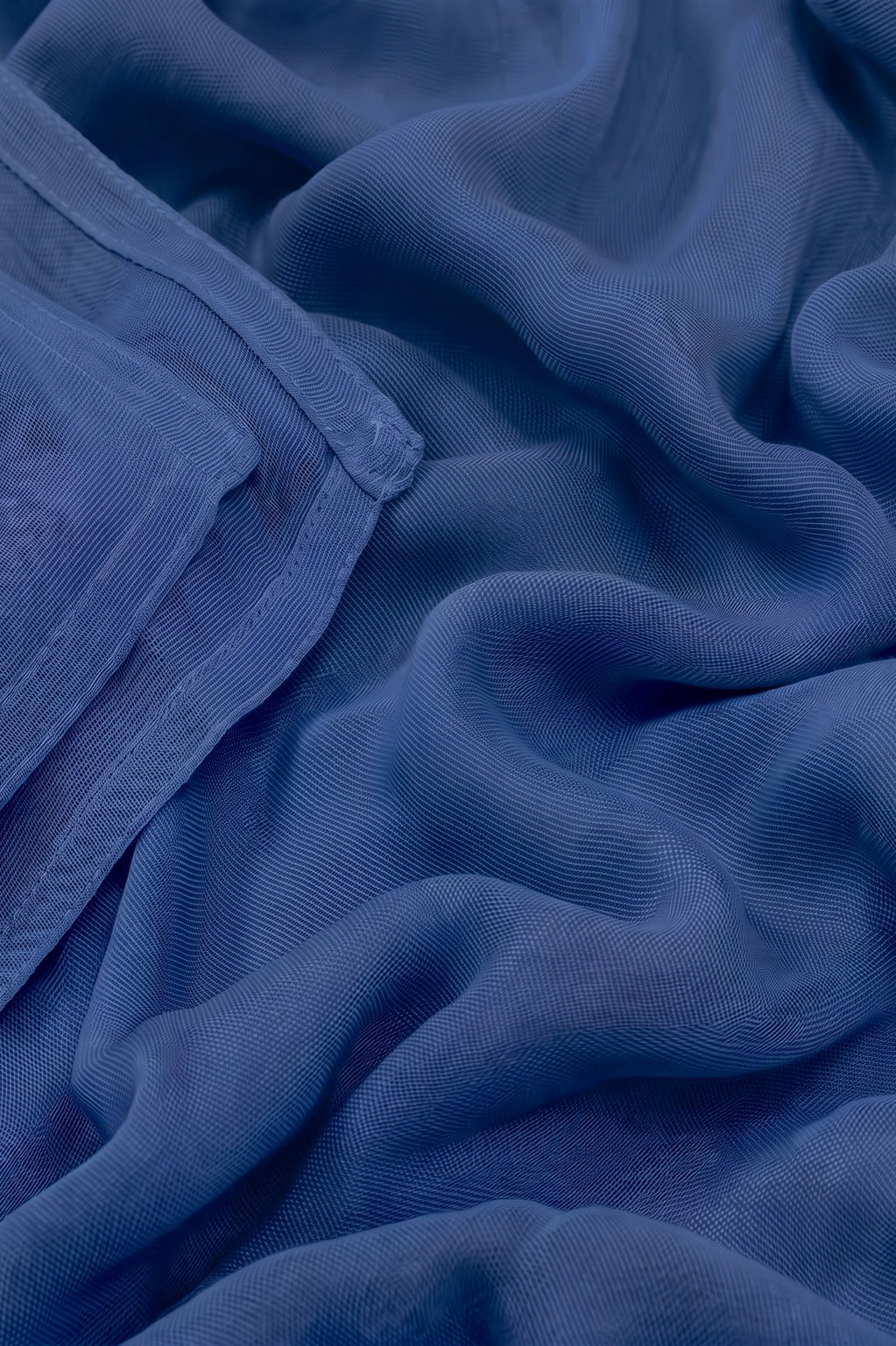 Rich sapphire blue 100% modal hijab, 180 x 70cm, from the Al Emira Double Stitch range