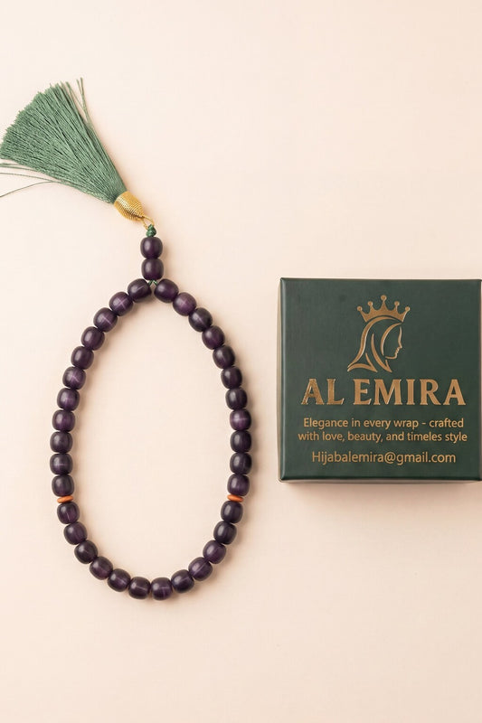 Amethyst tasbih prayer beads by Al Emira
