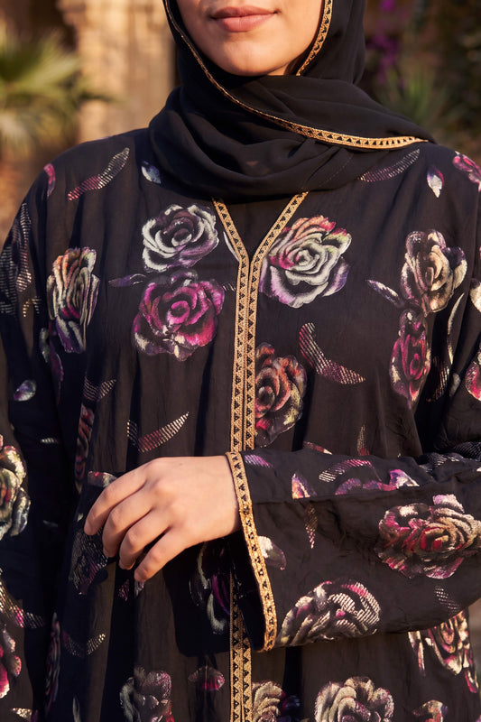 Rosette abaya in Orchid, view 2