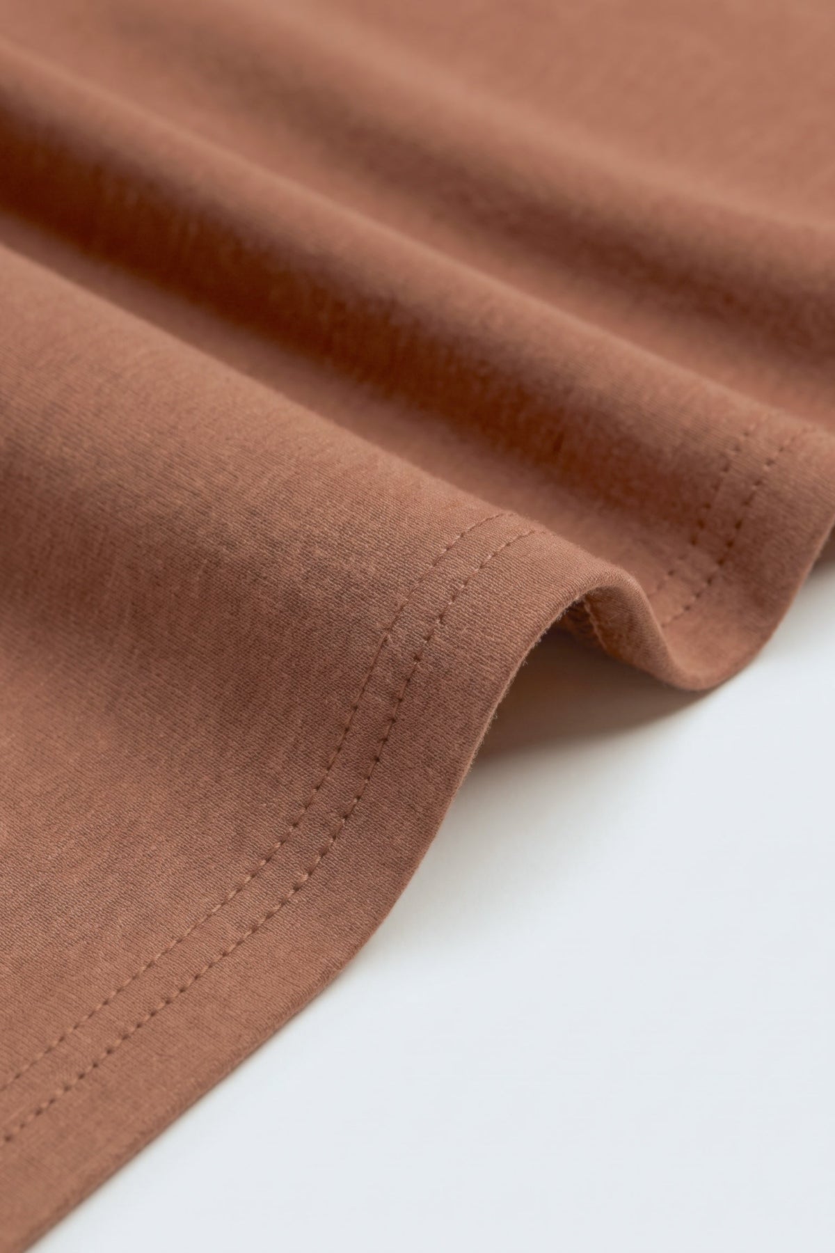 Burnt orange cotton jersey hijab, 190 x 80cm, from the Al Emira Silora range