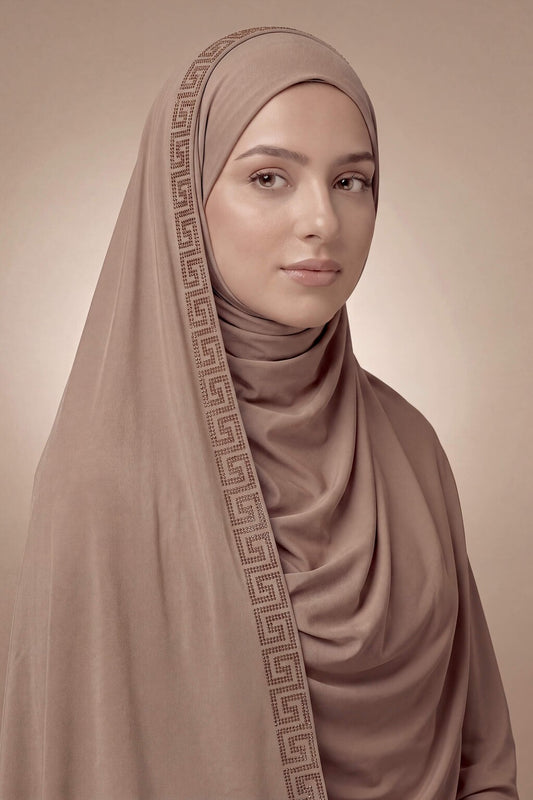Chai Quincunx Edition liquid jersey hijab by Al Emira