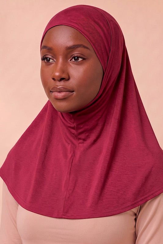 Mulberry adult full coverage hijab under cap