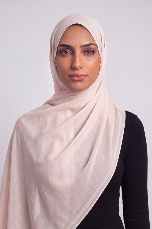Pearl Shell Double Stitch Thai Modal hijab by Al Emira