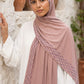 Blush Rainfall liquid jersey hijab, view 4