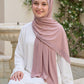 Blush Rainfall liquid jersey hijab, view 5
