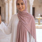 Blush Rainfall liquid jersey hijab by Al Emira