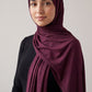 Bordeaux Silora cotton jersey hijab by Al Emira