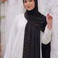 Jet Black Cascade liquid jersey hijab by Al Emira