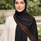 Jet Black stretch jersey hijab by Al Emira UK