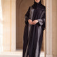 Mashrabiya abaya in Graphite, view 4