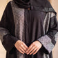 Mashrabiya abaya in Graphite, view 2