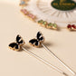 Al Emira golden butterfly hijab pins, set of 20