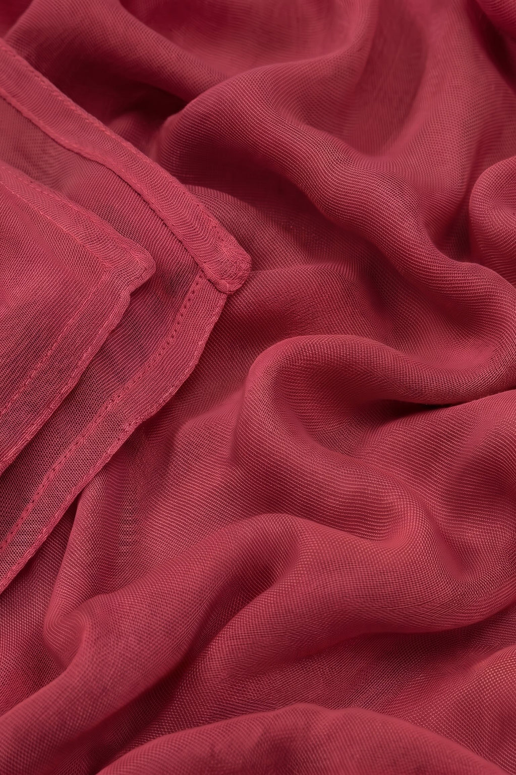 Rich red 100% modal hijab, 180 x 70cm, from the Al Emira Double Stitch range