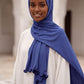 Al Emira Royal Satin Ripple hijab in a jersey, polyester and nylon blend