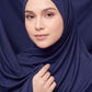 Dark blue plain jersey hijab from the Al Emira Plain Edition range