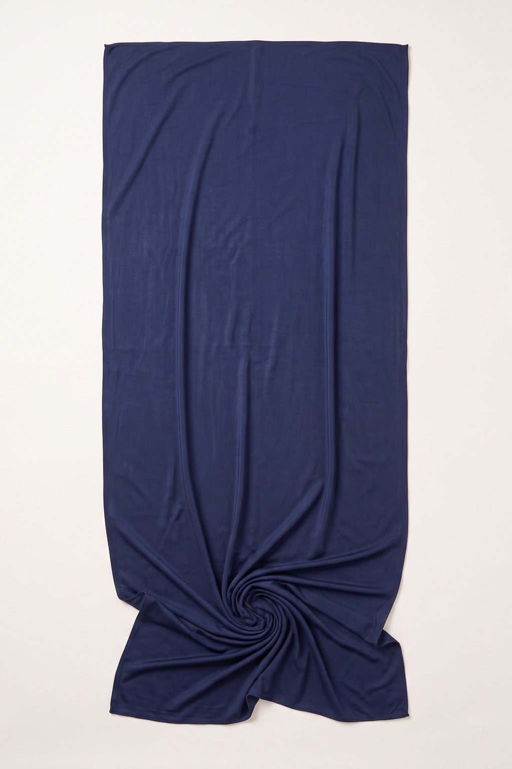 Navy Plain Edition liquid jersey hijab in a jersey, cotton and silk blend