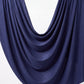 Navy plain jersey hijab, 180 x 75cm