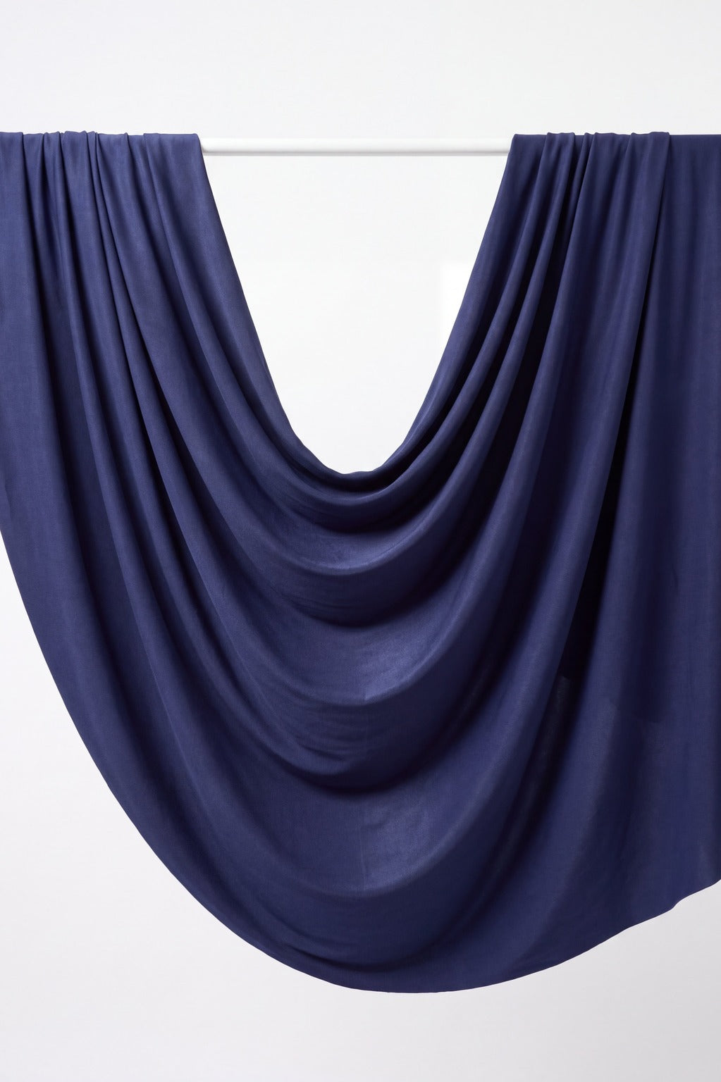 Navy plain jersey hijab, 180 x 75cm