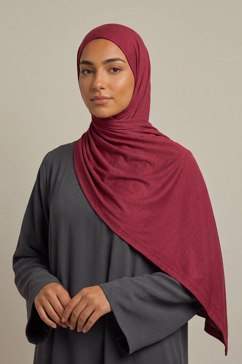 Ruby Silora cotton jersey hijab by Al Emira