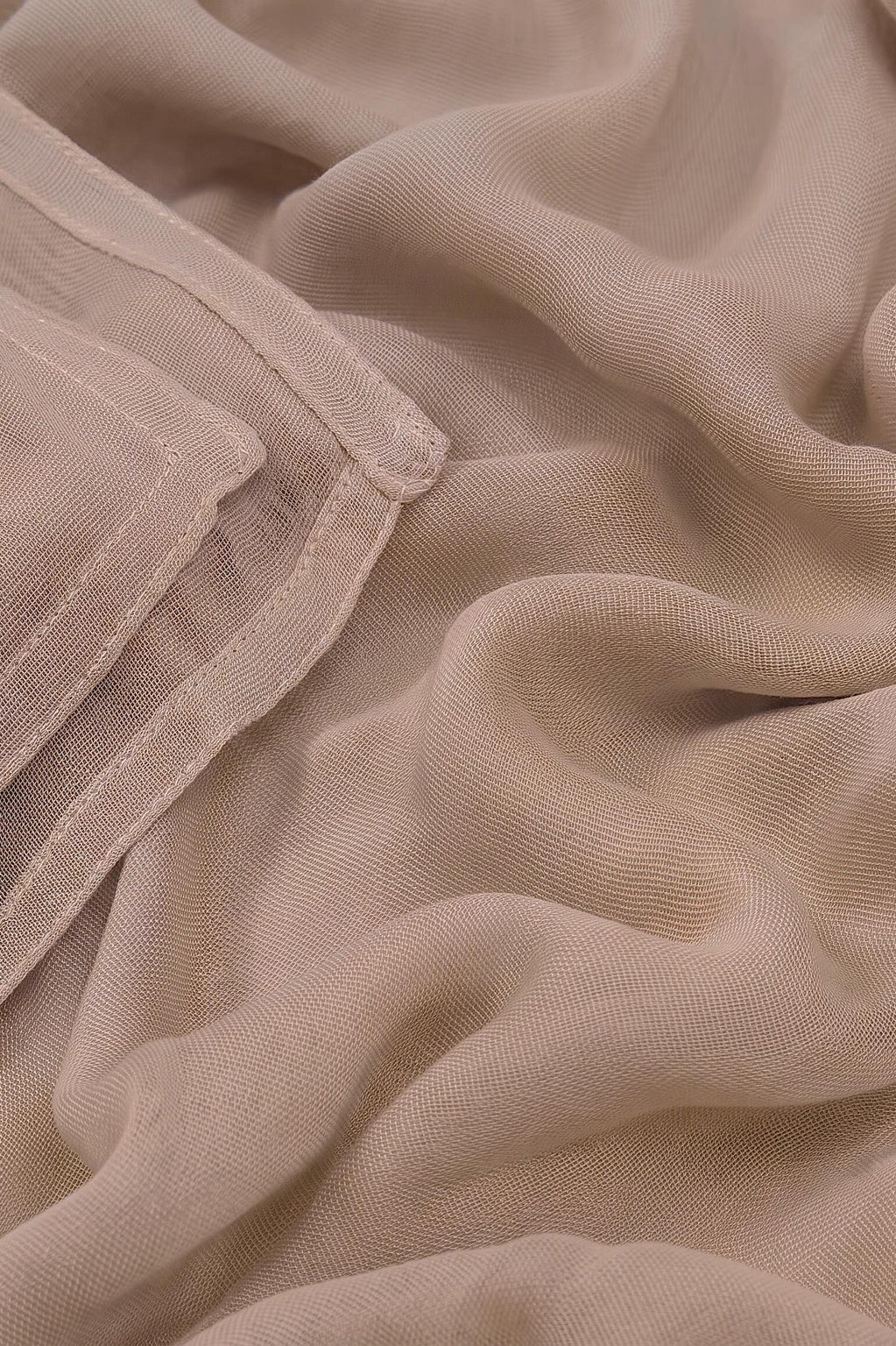 Grey-brown 100% modal hijab, 180 x 70cm, from the Al Emira Double Stitch range