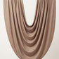 Toffee plain jersey hijab, 180 x 75cm