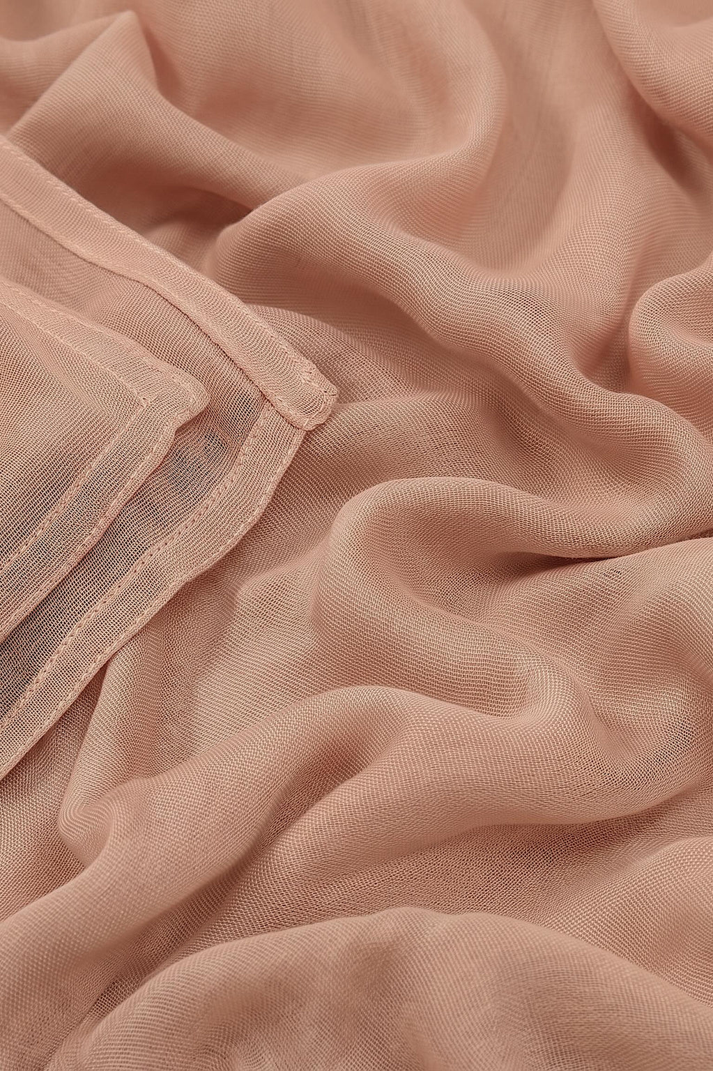 Peachy pink 100% modal hijab, 180 x 70cm, from the Al Emira Double Stitch range