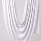 White plain jersey hijab, 180 x 75cm
