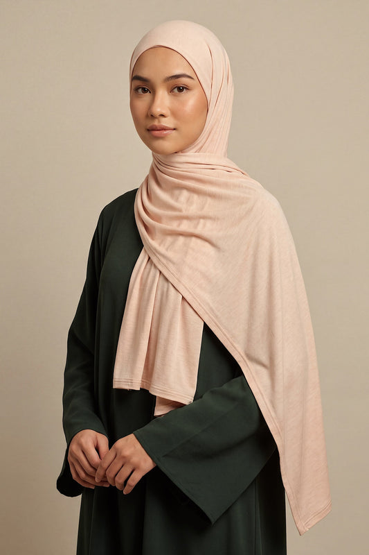 Shell Silora cotton jersey hijab by Al Emira