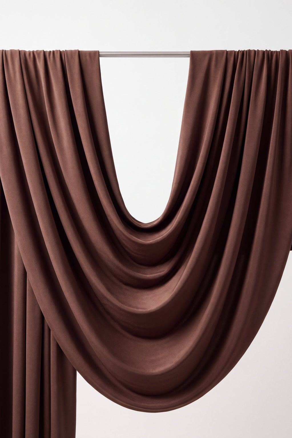 Espresso plain jersey hijab, 180 x 75cm