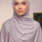 Slate plain liquid jersey hijab by Al Emira