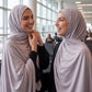 Al Emira Slate grey plain hijab for everyday wear