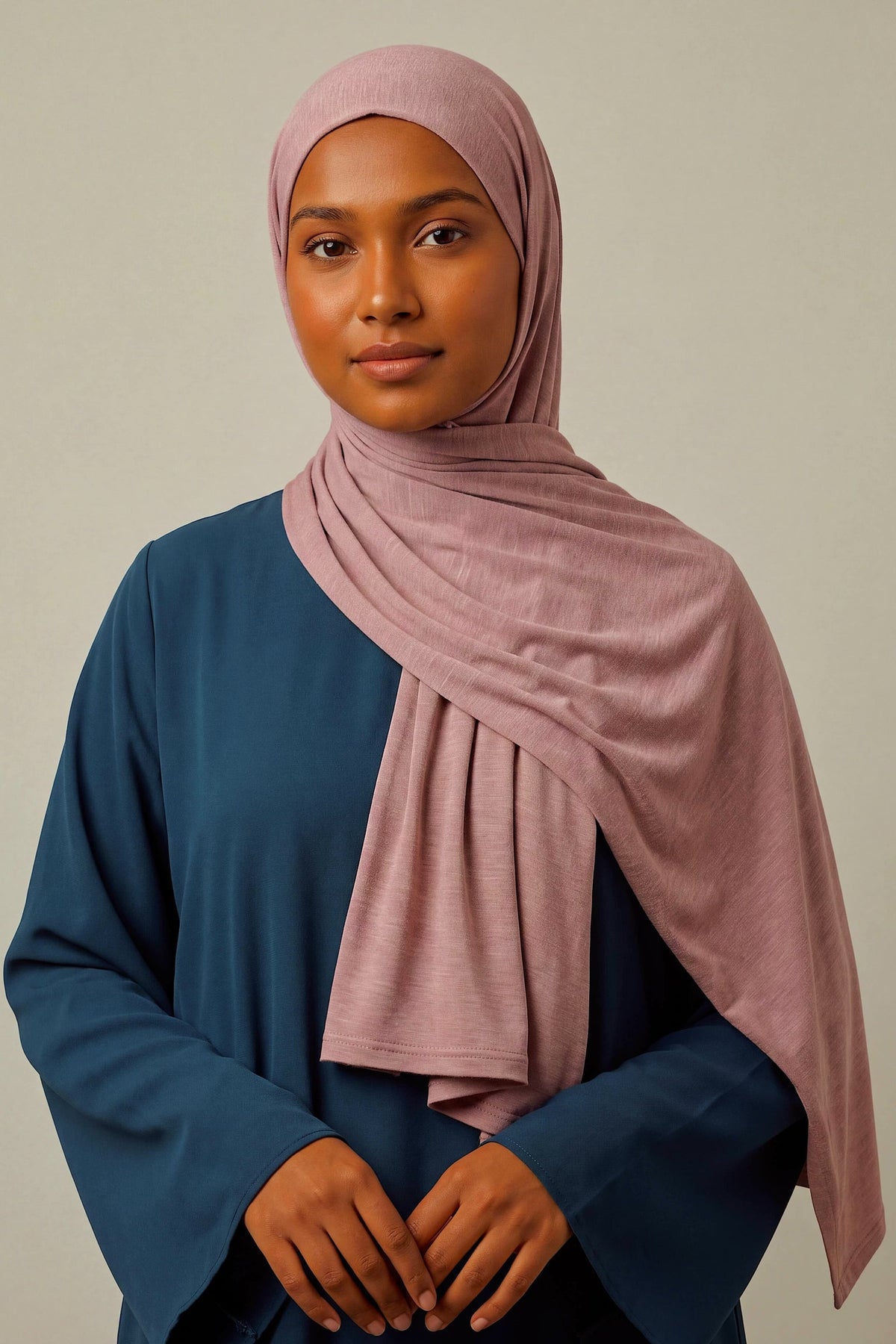 Heather Silora cotton jersey hijab by Al Emira