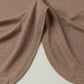 Mid brown cotton jersey hijab, 190 x 80cm, from the Al Emira Silora range