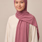 Al Emira Rosewood Satin Ripple hijab in a jersey, polyester and nylon blend