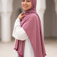 Rosewood Satin Ripple liquid jersey hijab by Al Emira