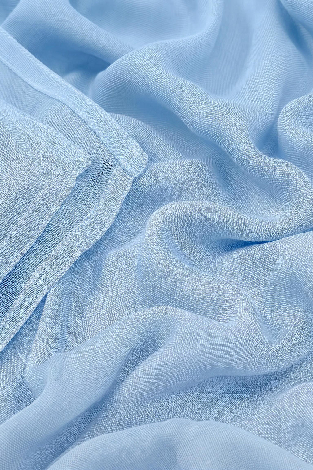 Pale blue 100% modal hijab, 180 x 70cm, from the Al Emira Double Stitch range