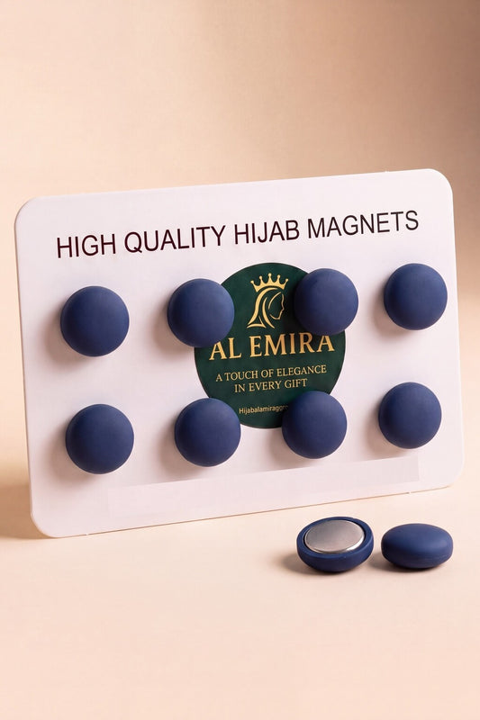 Navy hijab magnets by Al Emira, 8 pairs