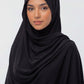 Onyx plain liquid jersey hijab by Al Emira