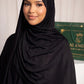 Black plain jersey hijab from the Al Emira Plain Edition range