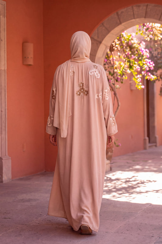 Blossom abaya in Champagne, view 3