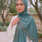 Al Emira Teal liquid jersey hijab for everyday wear