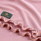 Rose pink Satin Ripple jersey hijab, 180 x 80cm