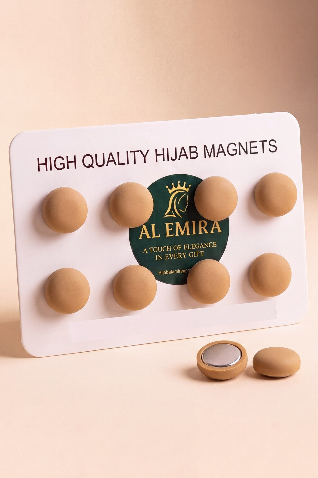 Camel hijab magnets by Al Emira, 8 pairs